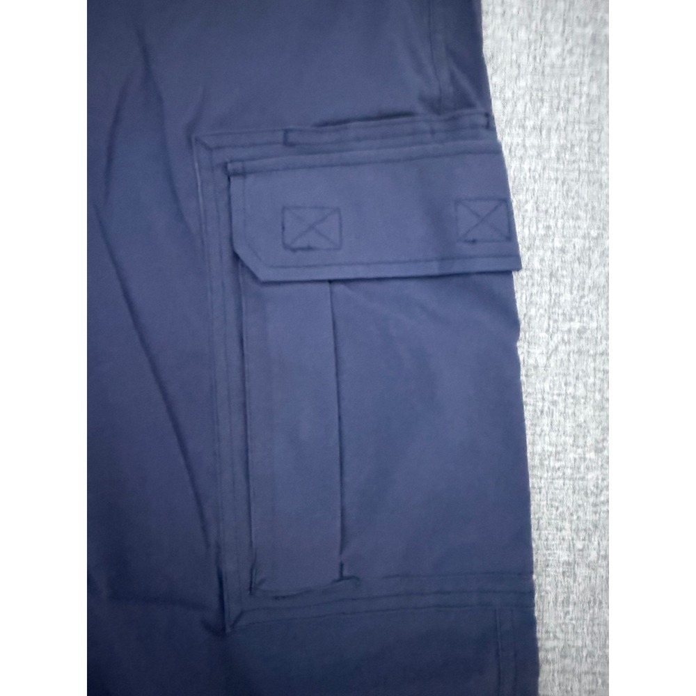 NWOT Duluth Trading Co Mens Blue Nylon Spandex Cargo Pants with Belt LX30 - Picture 4 of 9